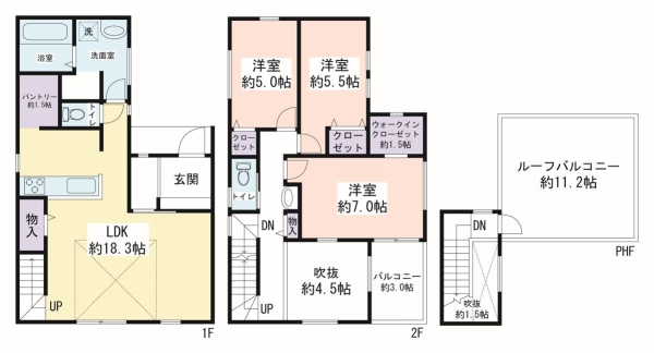 厚木市元町　新築戸建　全3棟　A号棟