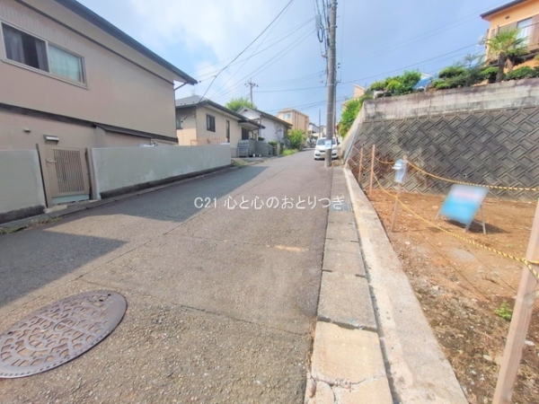 町田市南大谷の土地(前面道路含む現地写真)