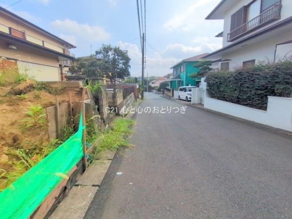 町田市東玉川学園1丁目の土地(前面道路含む現地写真)