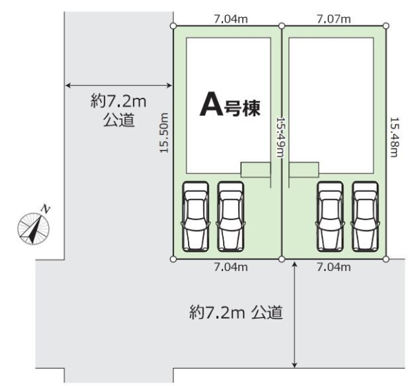 大和市南林間8丁目　新築戸建　全2棟　A号棟