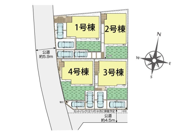 海老名市杉久保南5丁目　新築戸建　全4棟　3号棟