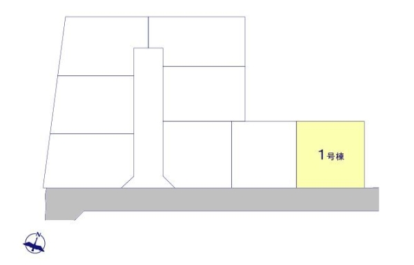 大和市西鶴間７丁目　新築戸建　全8棟　1号棟