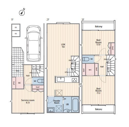 相模原市南区南台2丁目　新築戸建　全2棟　2号棟