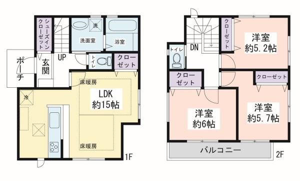 横浜市瀬谷区下瀬谷2丁目　新築戸建　全2棟　4号棟
