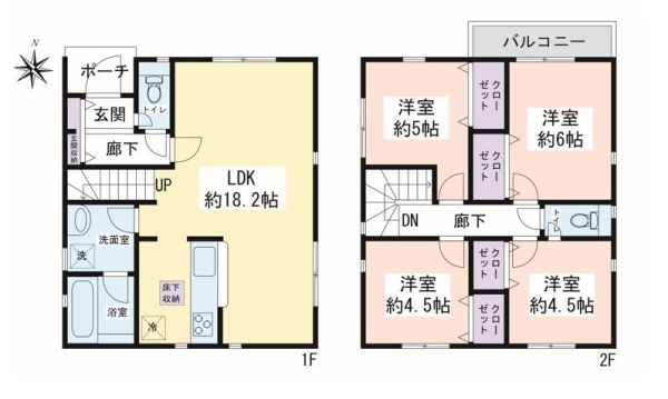 大和市桜森1丁目　新築戸建　全2棟　2号棟