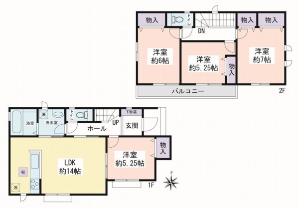 大和市福田8丁目 新築戸建 全4棟 D号棟