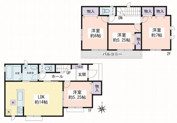 大和市福田8丁目 新築戸建 全4棟 C号棟