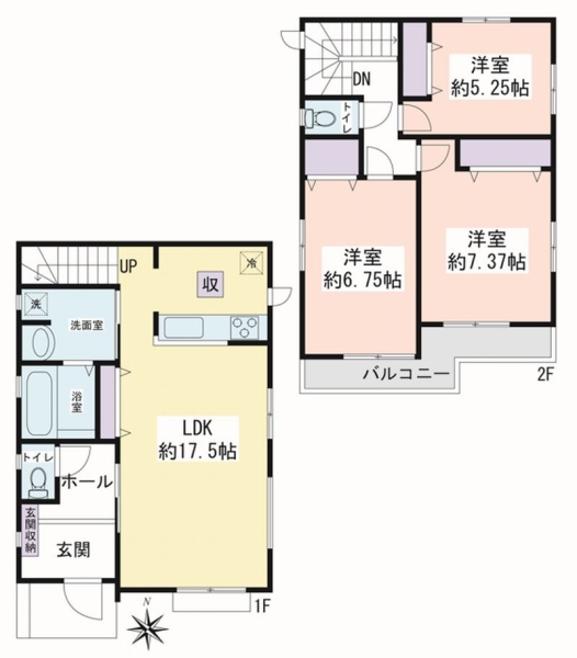 大和市福田8丁目 新築戸建 全4棟 B号棟