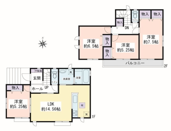 大和市福田8丁目 新築戸建 全4棟 A号棟