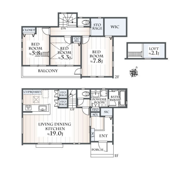 相模原市南区東林間6丁目　新築分譲住宅　B号棟