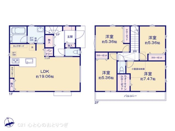 横浜市瀬谷区南台1丁目の新築一戸建(間取り)