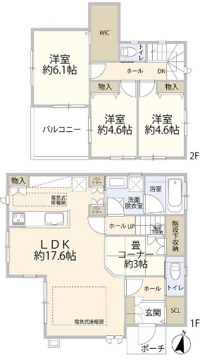 座間市入谷東4丁目の中古一戸建て(間取り)