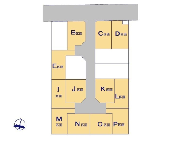 座間市入谷西5丁目の土地(全体区画図)