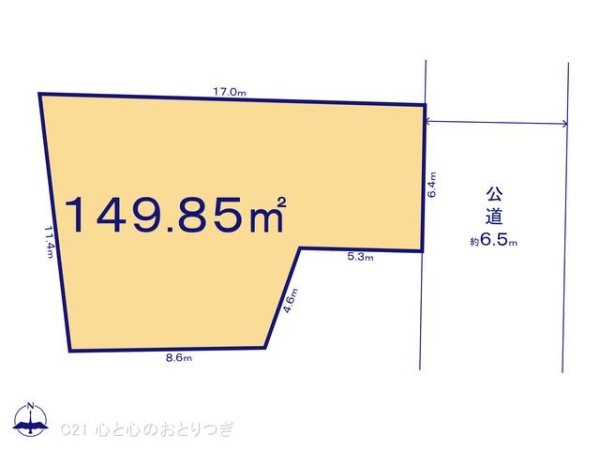 海老名市河原口2丁目の土地(間取り)