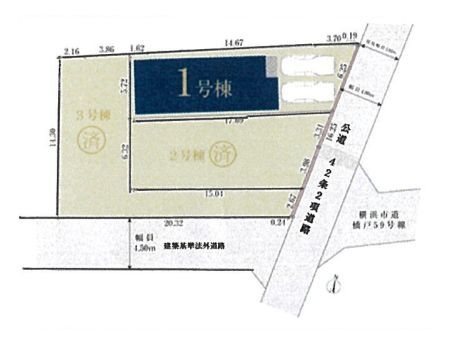 横浜市瀬谷区瀬谷5丁目 新築戸建(全体区画図)