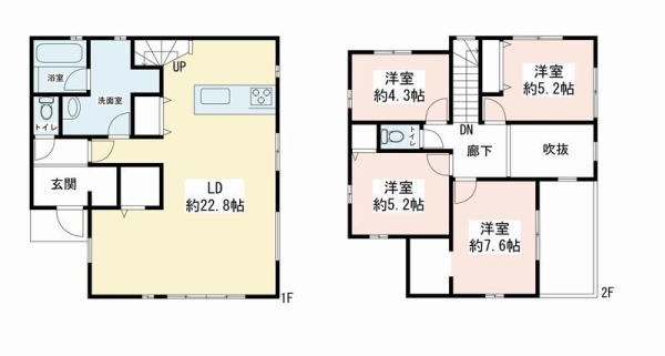 綾瀬市早川　新築戸建　全2棟　3　1号棟