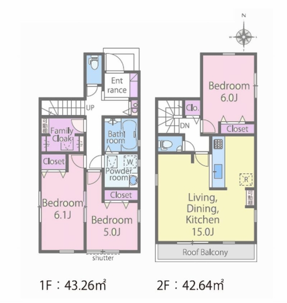 綾瀬市早川　売地　全2区画　2号地