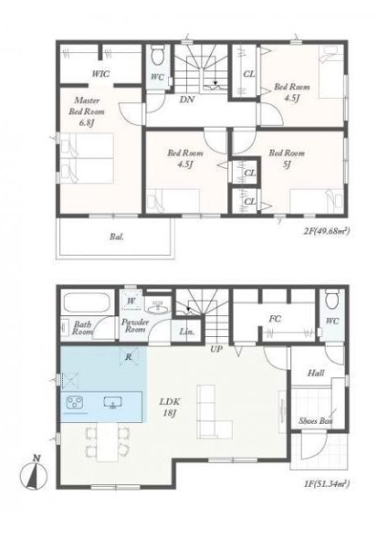 綾瀬市深谷上7丁目　新築戸建　全5棟　3号棟