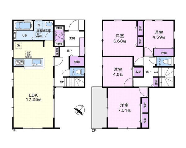 大和市福田　新築戸建　全10棟　1号棟