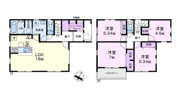 大和市福田　新築戸建　全10棟　8号棟