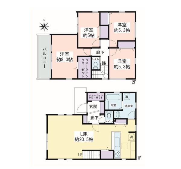 大和市上和田　新築戸建　全2棟　2号棟