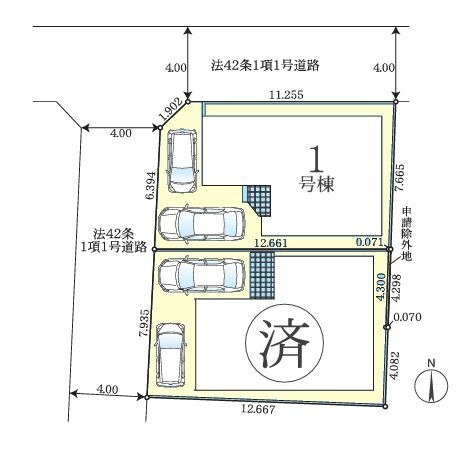大和市上和田　新築戸建　全2棟　1号棟