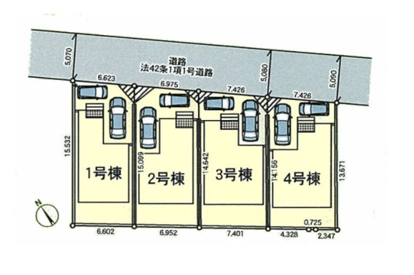 綾瀬市深谷中4丁目　新築戸建　全4棟　3号棟