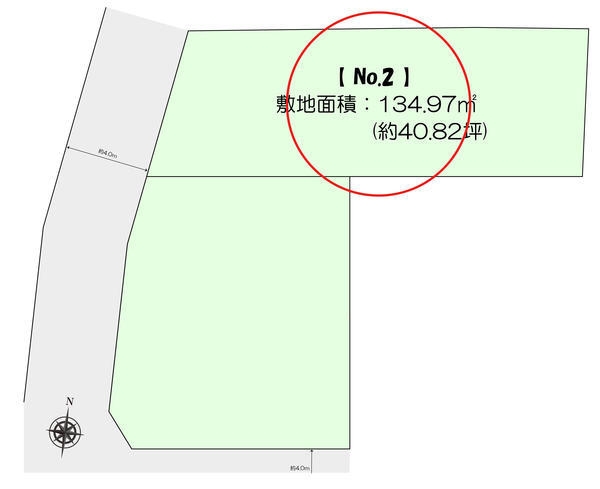 大和市上和田　売地　全2区画　No2