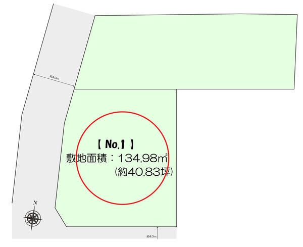大和市上和田　売地　全2区画　No1