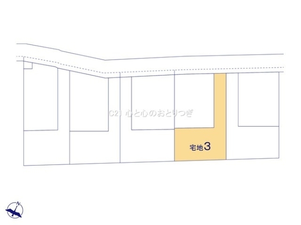 相模原市南区上鶴間2丁目3期　建築条件付き売地　宅地3