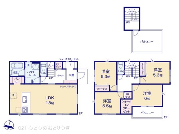 綾瀬市寺尾釜田２丁目の新築一戸建