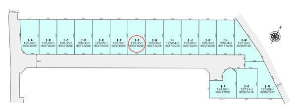 町田市木曽西1丁目　売地　全16区画　1　G