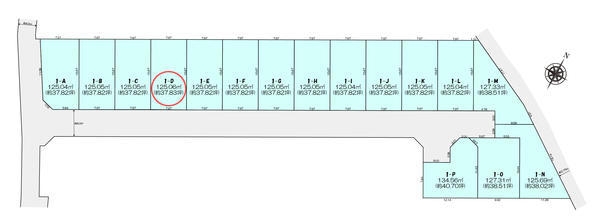 町田市木曽西1丁目　売地　全16区画　1　D