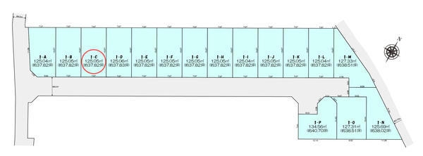 町田市木曽西1丁目　売地　全16区画　1　C
