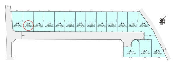 町田市木曽西1丁目　売地　全16区画　1　B