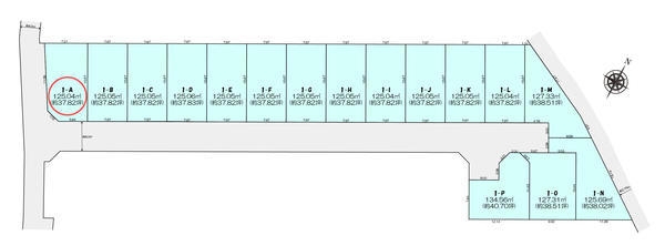 町田市木曽西1丁目　売地　全16区画　1　A