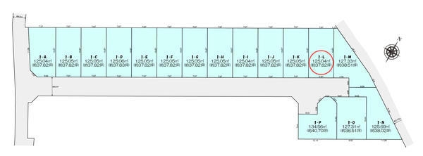 町田市木曽西1丁目　売地　全16区画　1　L