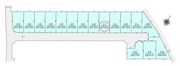 町田市木曽西1丁目　売地　全16区画　1　I