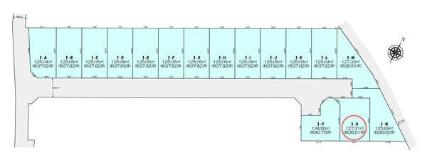 町田市木曽西1丁目 売地 全16区画 1 O