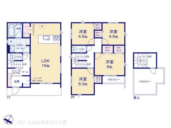 相模原市南区相南1丁目第12　新築分譲住宅　1号棟