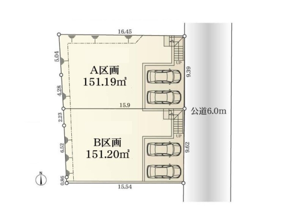 綾瀬市深谷上1丁目　売地　全2区画　B区画
