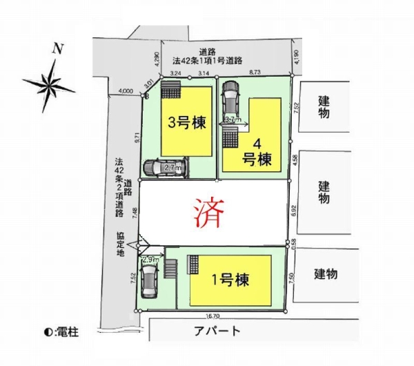 座間市入谷西2丁目　新築戸建　全4棟　1号棟