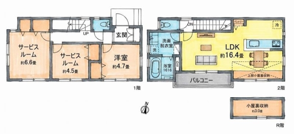 大和市上和田　新築戸建　全2棟　B号棟