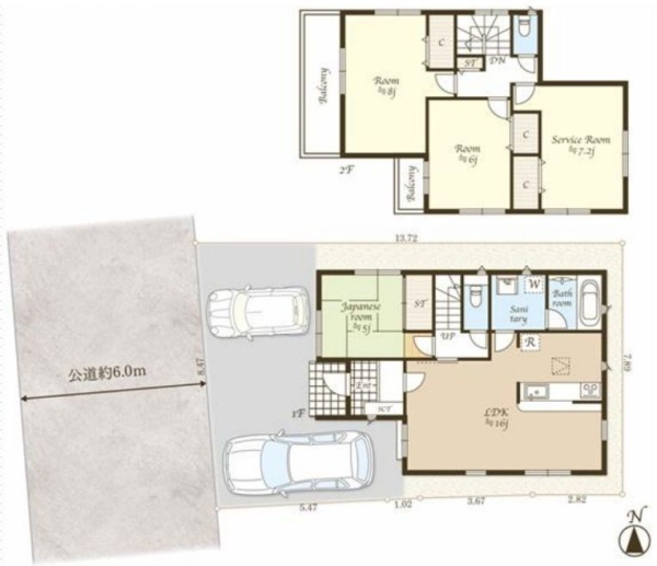 綾瀬市上土棚中6丁目　中古戸建