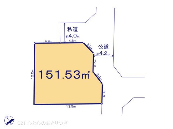 藤沢市鵠沼松が岡４丁目の土地