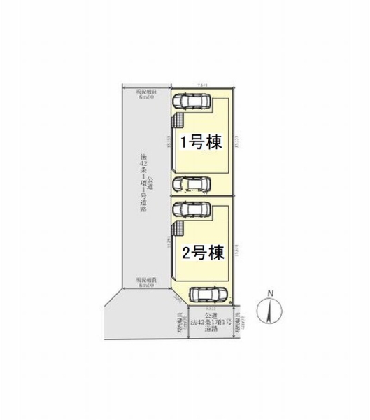 大和市中央6丁目　新築戸建　全2棟　1号棟