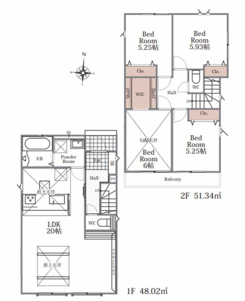 綾瀬市小園　新築戸建　全2棟　2号棟