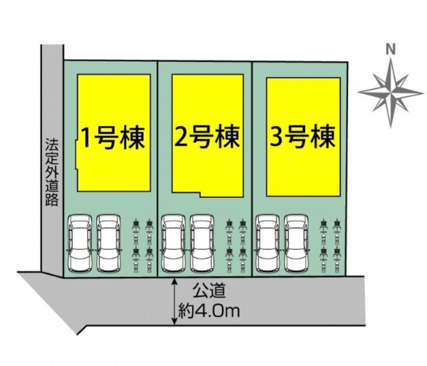 相模原市南区新戸　新築戸建　全3棟　3号棟