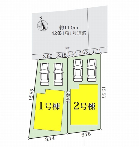 座間市立野台3丁目　新築戸建　全2棟　1号棟