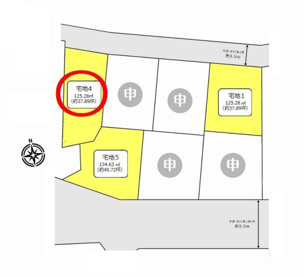 大和市福田 売地 全7区画 宅地4